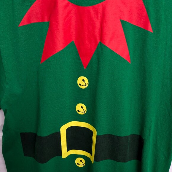 Christmas Elf Green T-Shirt, Adult Large, 100% Cotton - Picture 3 of 7